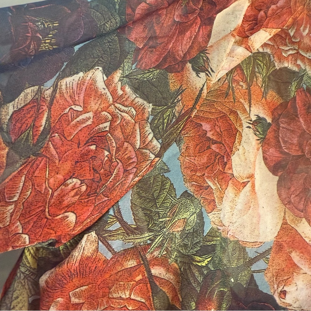 Haute Hippie Silk Sheer Floral Blouse - Picture 7 of 11